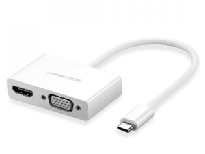 UGREEN 30843 Type-C to HDMI VGA Converter White
