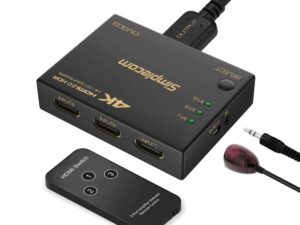 Simplecom CM303 Ultra HD 3 Way HDMI Switch 3 IN 1 OUT Splitter 4K@60Hz