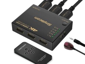 Simplecom CM305 Ultra HD 5 Way HDMI Switch 5 IN 1 OUT Splitter 4K@60Hz