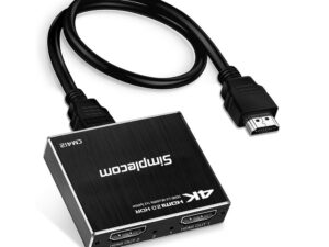 Simplecom CM412 HDMI 2.0 1x2 Splitter 1 IN 2 Out 4K@60Hz HDR10 2 Port HDMI