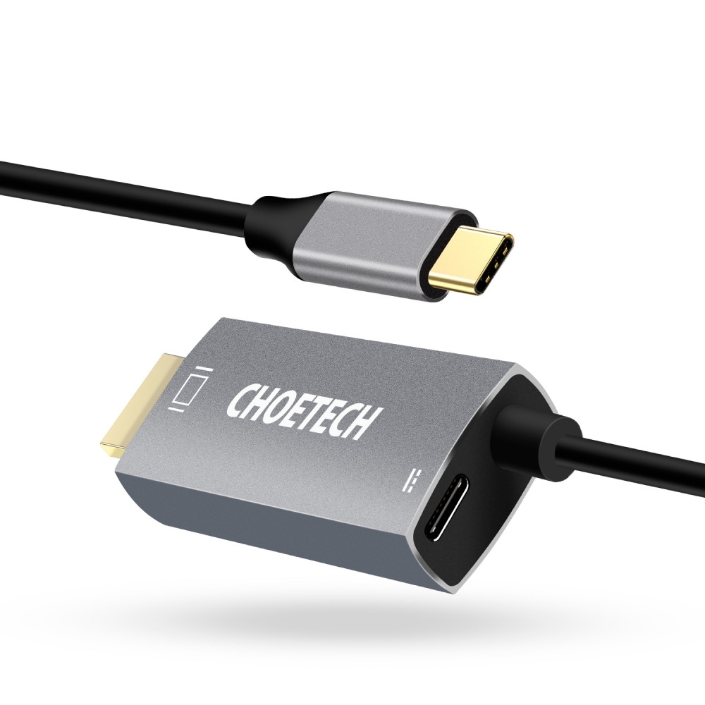 CHOETECH XCH-M180-GY-V2 Unidirectional Adapter USB-C (male) to HDMI 4K 60Hz
