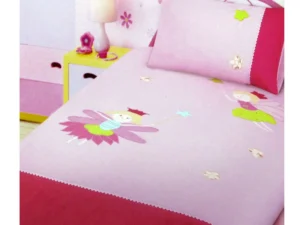 Fairies Embroidered Quilt Cover Set Single