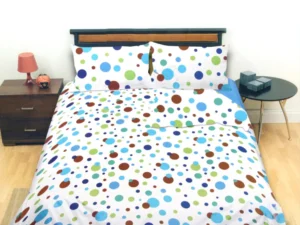 Galaxy Dots Blue Quilt Cover Set Queen