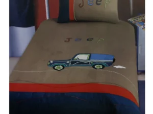 Jeep Wrangler Embroidered Quilt Cover Set Single
