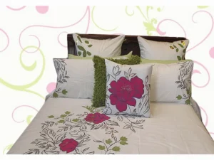 Monique Embroidery Quilt Cover Set DOUBLE