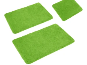 Sleim Set of 3 Bath Mat Set Green