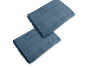 800GSM Set of 2 Cotton Bath Mats 50 x 70 cm Indigo
