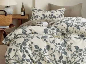 300TC Elisabeth Reversible Cotton Quilt Cover Set Queen