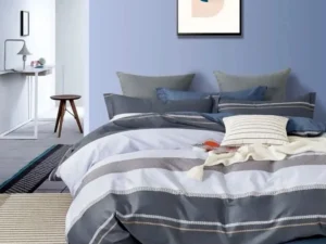 Pani Charcoal Reversible Quilt Cover Set King