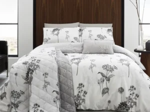 Coverley Grey Quilt Cover Set Queen