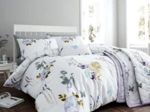 Flora Lilac Quilt Cover Set King