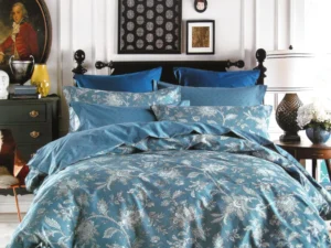 250TC Oliver Cotton Reversible Quilt Cover Set Queen