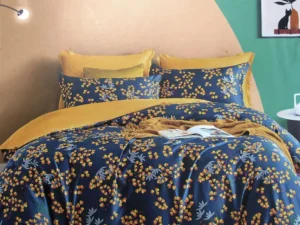 400TC Cotton Sateen Quilt Cover Set Xanthia King