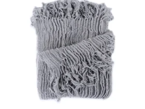 Dylan Grey Knitted Throw Rug