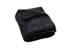 Super Soft Coral Fleece Large Throw Rug Charcoal