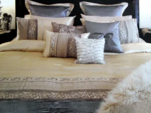 Manhattan Rominda Gold Quilt Cover Set Queen