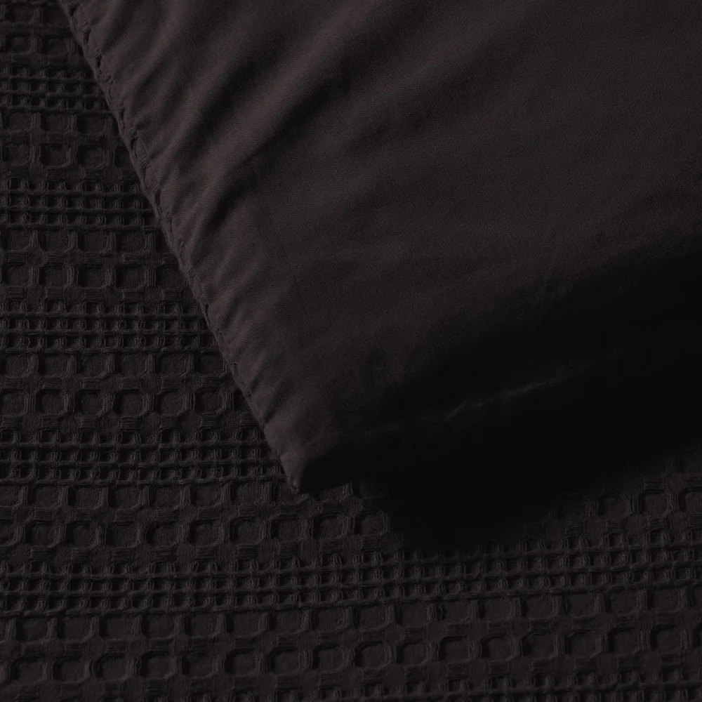 Bianca Kahlani Chocolate Waffle Quilt Cover Set Single