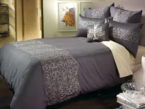 Bianca Maddox Charcoal Quilt Cover Set Queen