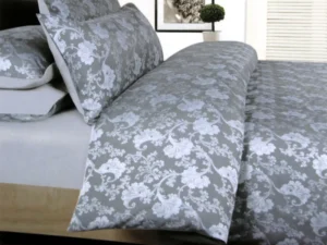 Accessorize Annabelle Grey Jacquard Quilt Cover Set Double