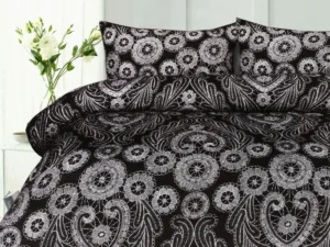 Big Sleep Batik Black Quilt Cover Set Double