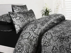 Accessorize EMMA Quilt Cover Set Black Double