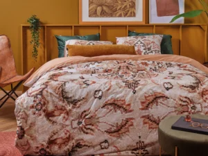 Bedding House Persian Rug Natural Cotton Quilt Cover Set Queen