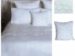 Accessorize Pleats White Cotton Quilt Cover Set DOUBLE + 1 Free Bonus Cushion
