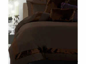 Accessorize Sequins Chocolate Quilt Cover Set Single