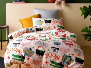 Happy Kids Superhero Quilt Cover Set Single