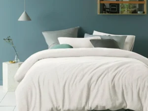 Accessorize Teddy White Quilt Cover Set Single