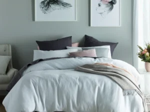 Accessorize Waffle White Cotton Quilt Cover Set Queen