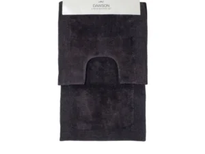 J.Elliot Home Home 2000GSM 2 Pce Dawson 100% Cotton Bath Mat Set Charcoal