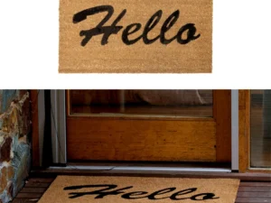 J.Elliot Home Hello PVC Backed Coir Printed Door Mat