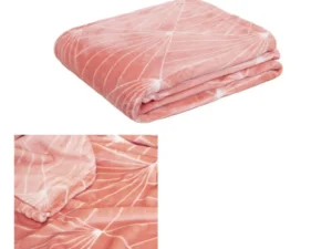 J.Elliot Home Celeste Flannel Throw Rug Clay Pink