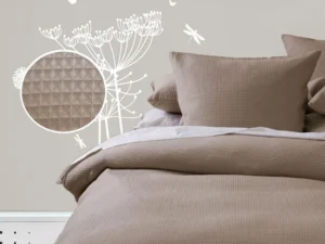 Waffle Quilt Cover Set - Linen - Single