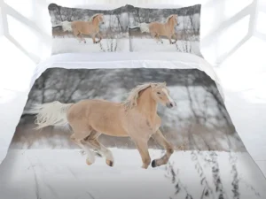 Just Home Winter Gallop Quilt Cover Set Single