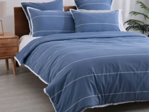 Jason Calista Indigo Quilt Cover Set Queen
