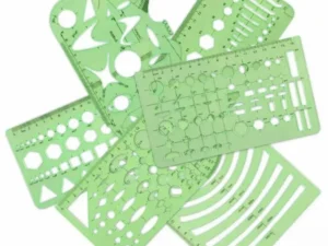 11Pcs Plastic Geometric Template Ruler Stencil Set Measuring Tool - 11 PCS