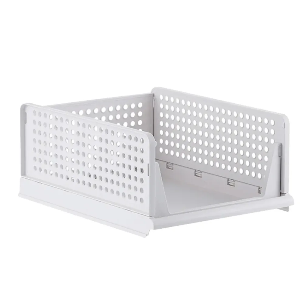 Clothes Storage Basket Stackable Drawer type Wardrobe Organizer Closet Storage