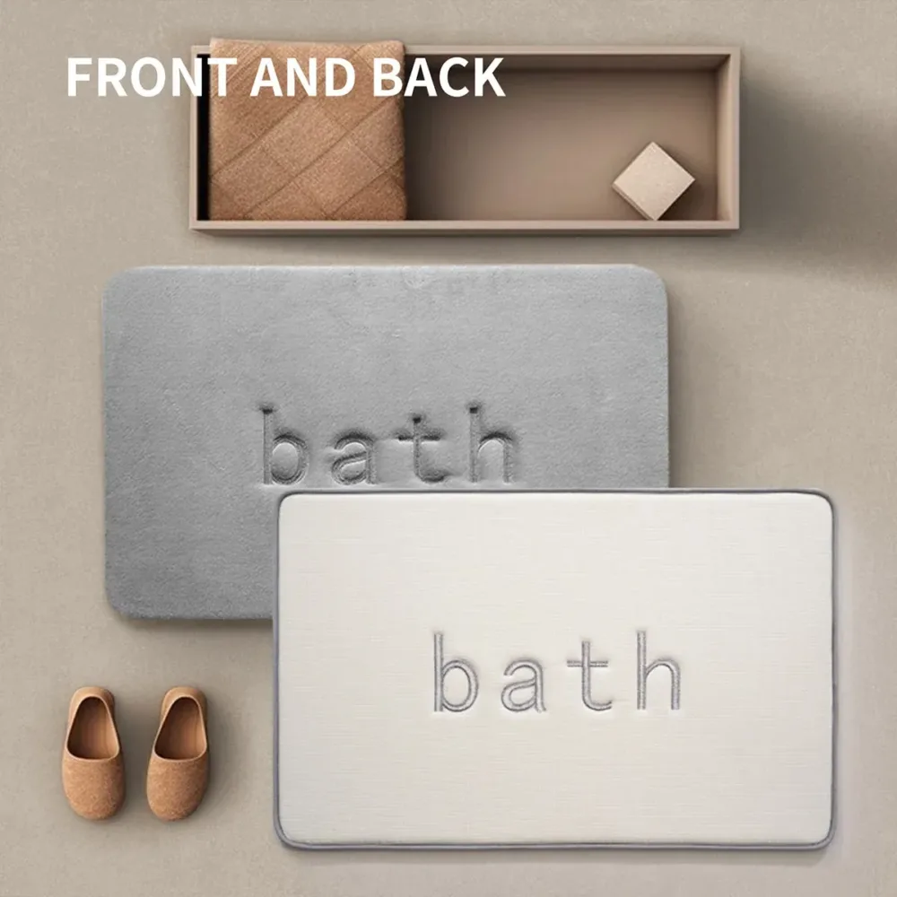 Bathroom Floor Mat Model A Water Absorbent Mat Anti Slip Toilet Carpet Rug Soft