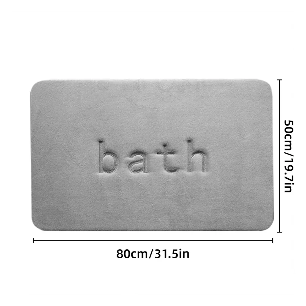 Bathroom Floor Mat Model A Water Absorbent Mat Anti Slip Toilet Carpet Rug Soft