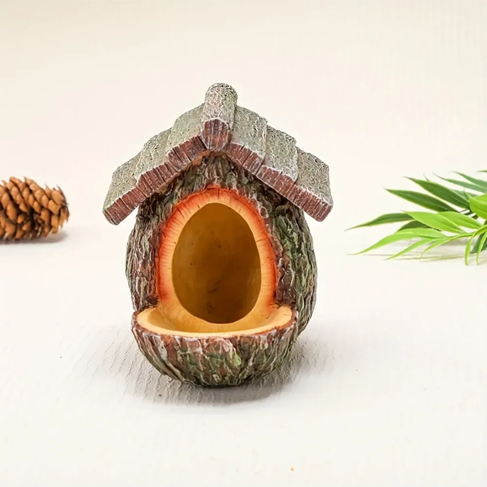 Bird Nest Bird Feeder Outdoor Garden Resin for Birds Backyard Patio Decor