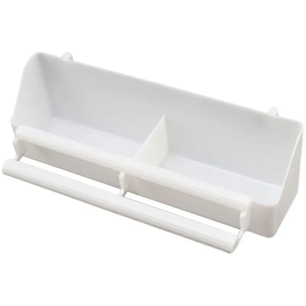 Bird Food Feeder Trough Box Water Bowl Container Cage Accessories Easy Install