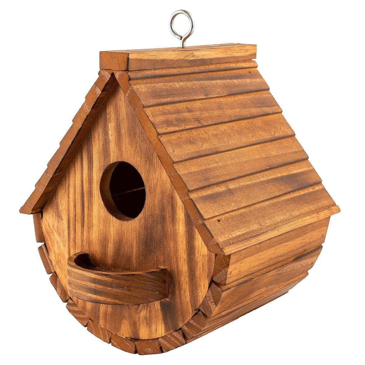 Hanging Wooden Birdhouse Outdoor Bird Shelter for Garden Backyard Decoration