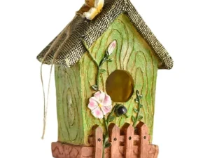 Handmade Birdhouse Resin Cute Patio Garden Hanging Nest Decoration for Outdoors