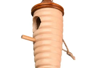 Wooden Bird Nest Cage Hummingbird Feeder House Hanging Home Garden Decorations