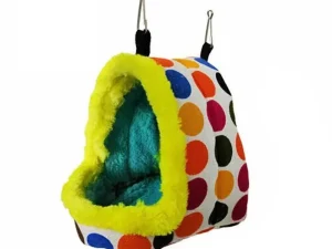 Bird Parrot Hammock Pet Sleep Cotton Nest Hang Cave Cage Plush Hut Tent Bed Warm