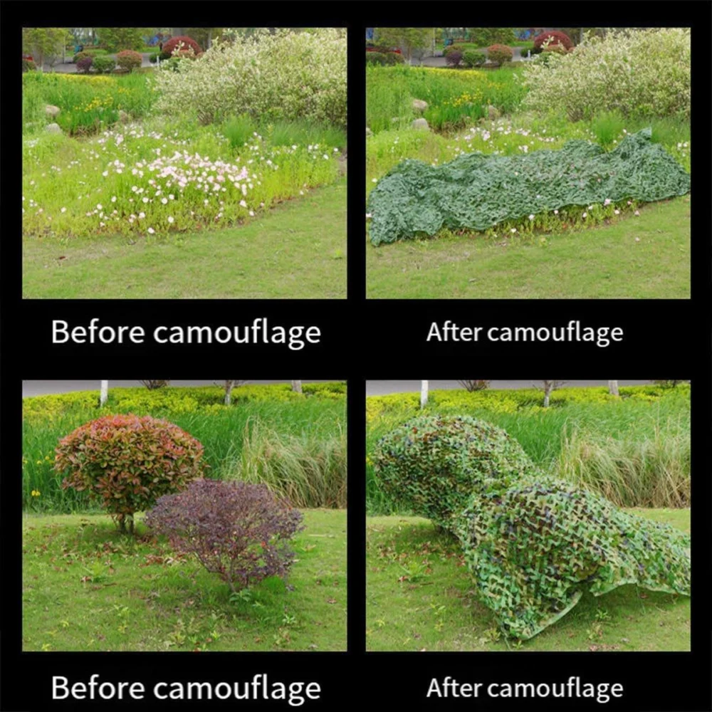 Outdoor Camouflage Mesh Sunscreen Shade Heat Insulation Leaf Decorative Fabrics