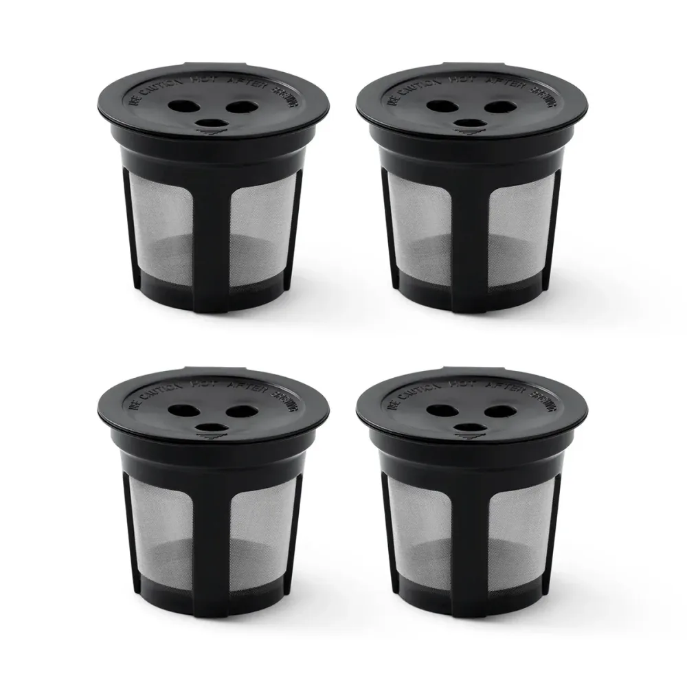 4PCS 3 Hole K-Cup Coffee Capsule Coffee Maker Reusable Filter For Keurig Brewers