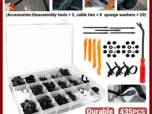 435PCS Car Buckle Set for Auto Body Trim Bumper Fender Repair